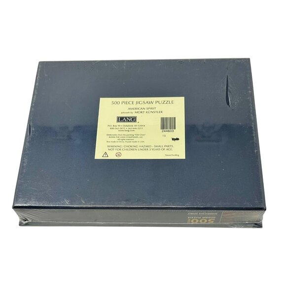 500 Piece Jigsaw Puzzle American Spirit‎ By Mort Kunstler Lang Box Sealed - Picture 3 of 5